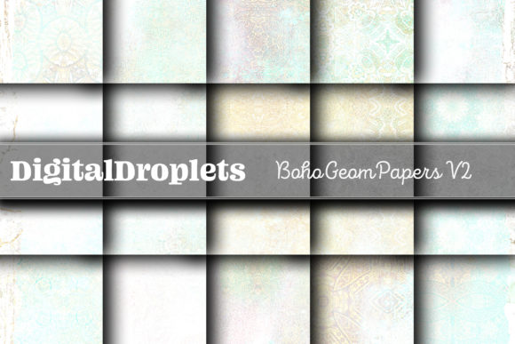Boho Geom Papers Vol. 2: Earthy, Artistic Backgrounds for Modern Makers