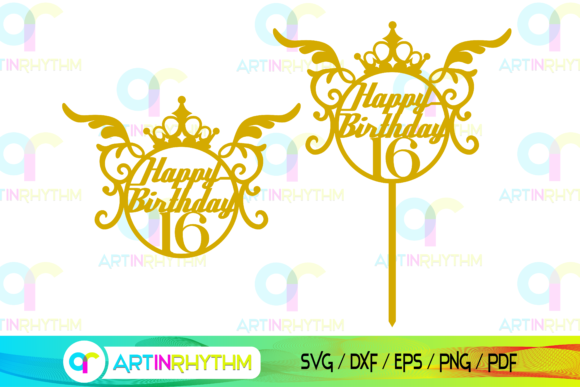 Celebrate the Milestone: The Happy 16th Birthday, Sweet 16, Sixteen Design Pack