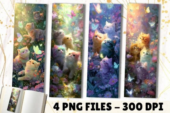 Cute Watercolor Fluffy Kittens Bookmark: A Designer's Guide