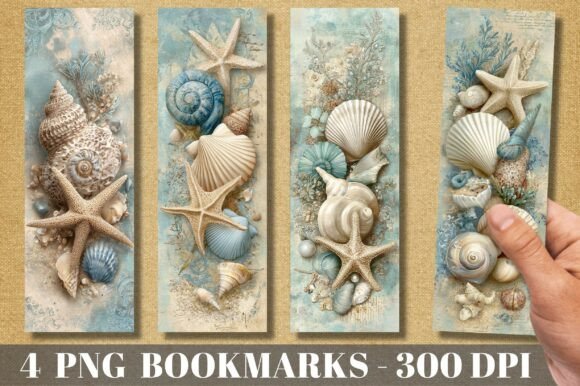 Embrace Coastal Charm with the Vintage Coastal Shell Starfish Bookmark