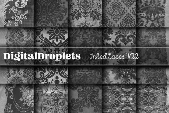 Inked Laces Vol. 22 | Vintage Textures for Modern Design