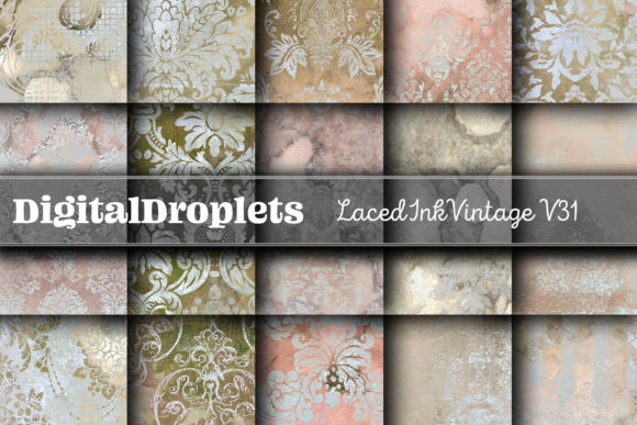 Laced Ink Vintage Vol. 31: Design Assets for Authentic Texture