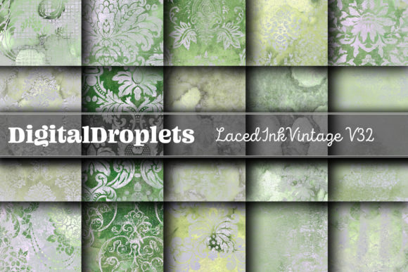 Laced Ink Vintage Vol. 32: Layered Textures for Authentic Projects