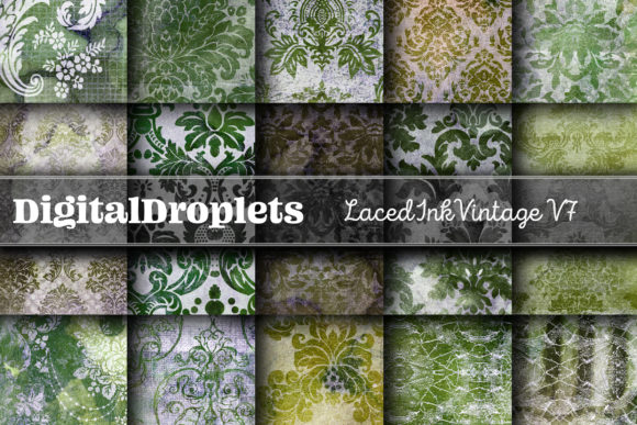 Laced Ink Vintage Vol. 7: A Designer's Toolkit for Timeless Texture